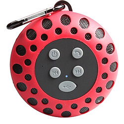 Acheter Wewoo Enceinte Bluetooth étanche rouge Haut-parleur imperméable à l'eau portatif de sports de plein air avec la boucle appel mains libres, fonction de NFC