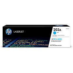 HP 203A Cyan Original LaserJet toner cartridge HP 203A cartouche de toner LaserJet cyan authentique