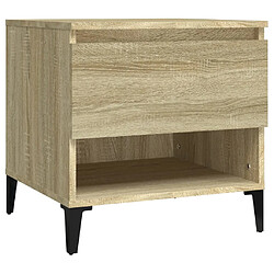 vidaXL Table d'appoint Chêne sonoma 50x46x50 cm Bois d'ingénierie