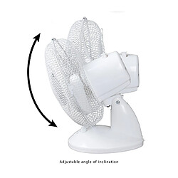 Ventilateur de table 23cm Clatronic VL 3601 Blanc pas cher