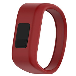 Wewoo Bracelet pour montre connectée Dragonne en silicone de sport Garmin Vivofit JRtaille petite rouge