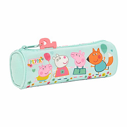 Trousse d'écolier cylindrique Peppa Pig Cosy corner Bleu clair (20 x 7 x 7 cm) 