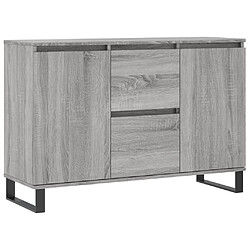 vidaXL Buffet sonoma gris 104x35x70 cm bois d'ingénierie