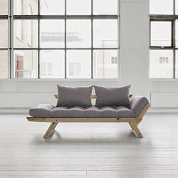 Acheter Inside 75 Banquette méridienne futon BEBOP pin naturel coloris gray couchage 75*200 cm.