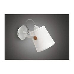 Luminaire Center Applique murale Nordica avec Abat jour blanc 1 Ampoule E27, blanc mat/hêtre avec Abat jour blanc ivoire Coloris : blanc mat, hêtre Coloris de l'abat jour : blanc ivoire Largeur en Cm : 16 Hauteur en Cm : 18 Profondeur en Cm : 31 Poids en Kilos : 0,76 Type d'ampo