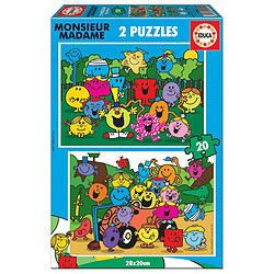 Educa Borras Puzzle 2 x 20 - Monsieur Madame 