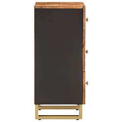 Acheter vidaXL Armoire latérale marron et noir 40x33,5x75 cm bois de manguier