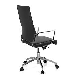 Chaise de bureau / Fauteuil de direction PONTERA PRO simili cuir noir hjh OFFICE pas cher