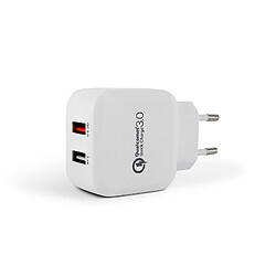 Chargeur secteur 2 USB Quick Charge 3.0 MOOOV 