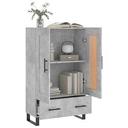 Acheter Maison Chic Buffet,Meuble de Rangement,commode pour salon,Cuisine gris béton 69,5x31x115 cm bois d'ingénierie -MN87139