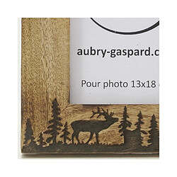 Aubry Gaspard Cadre photo en manguier Cerf Photo 13 x 18.