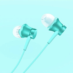 Wewoo Écouteurs bleu pour Samsung, HTC, Sony, Xiaomi, Huawei et autres Smart Phones In-Ear Stéréo avec Contrôle du Fil + Micro, Support de Réponse Rejet de l'Appel,