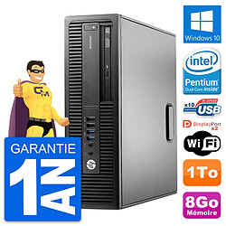 PC HP EliteDesk 800 G2 SFF Intel G4400 RAM 8Go Disque Dur 1To Windows 10 Wifi - Occasion