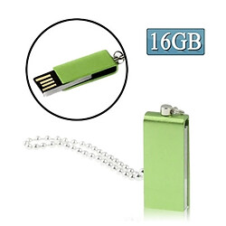 Wewoo Clé USB vert Mini disque flash USB rotatif 16 Go, 