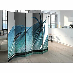 Paris Prix Paravent 5 Volets Turquoise Feather 172x225cm