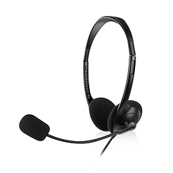 Perel Casques avec Microphone Ewent EW3567 Noir (1 Unité)