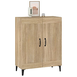 Maison Chic Buffet,Meuble de Rangement,commode pour salon,Cuisine Chêne sonoma 69,5x34x90 cm Bois d'ingénierie -MN93362 pas cher