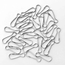 30pcs agrafe en métal lanière clip crochet mousqueton de camping fermoir boucle 30mm