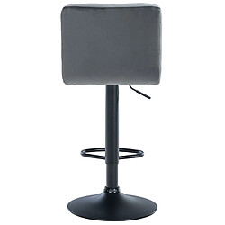 Non Tabouret de bar Peru velours noir pas cher