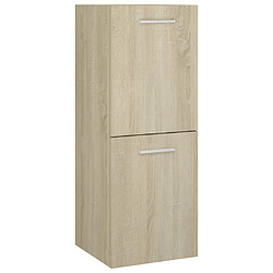 vidaXL Armoire de salle de bain Chêne sonoma Bois d’ingénierie