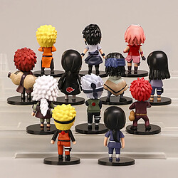 Universal 12 Pièces/Set Voiture Style Kakashi Sasuke Sakura PVC Action Figure Statuette Décoration Collection Cadeaux Jouets |(Coloré)