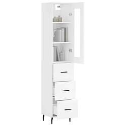 Avis Maison Chic Buffet,Meuble de Rangement,commode pour salon,Cuisine Blanc 34,5x34x180 cm Bois d'ingénierie -MN95644