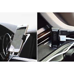 Acheter Kenu Support Smartphone Kit Voiture Airframe Ajustable et Chargeur Allume cigare Noir