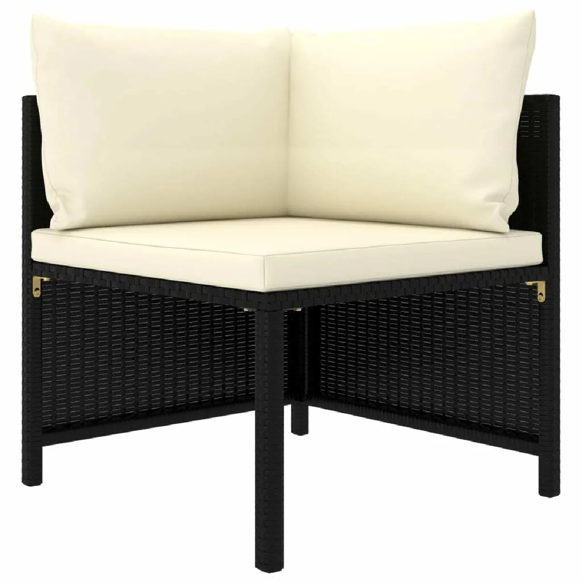 Avis Maison Chic Salon de jardin 6 pcs + coussins - Mobilier/Meubles de jardin - Table et chaises d'extérieur Résine tressée Noir -MN96240