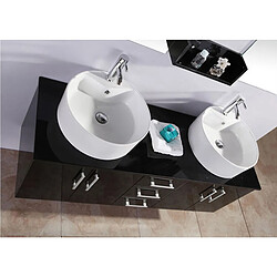 Simba MEUBLE SALLE DE BAIN DOUBLE VASQUE LUXE LAVABO 150 cm mod. Butterfly