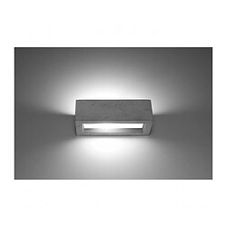 Avis Luminaire Center Applique murale Vega Up Verre,béton Gris 1 ampoule 10cm