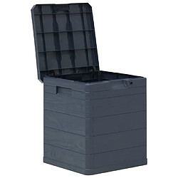 Avis vidaXL Boîte de rangement de jardin 90 L Anthracite