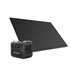 IEARWAT Kit panneau solaire 400W monocrystallin haute puissance + 2000W batterie Lithium