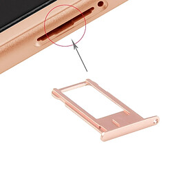 Wewoo Or rose pour le bac à cartes iPhone 6 Plus pièce détachée