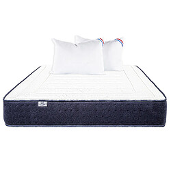 Avis LUXURY LITERIE Matelas 140x200 cm, Nuage, 24 cm, mousse mémoire de forme, mi-ferme, face été/hiver + 2 oreillers