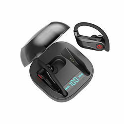 Acheter True Tws Écouteurs Sans Fil Bluetooth 5.0 Stéréo Sport Casque 950Mah Étanche Oreille Crochet Casques Noir