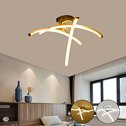 Stoex Moderne Plafonnier LED Lampe de Lustre Moderne Courbé avec 3 Agité Lumière Pour Moderne Plafonnier LED Lampe de Lustre Moderne Courbé avec 3 Agité Lumière Pour le Salon Chambre Salle à Manger (Lumières Blanc Chaud)