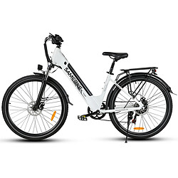 Vélo Électrique SAMEBIKE RS-A01 Pro - Moteur 350W Batterie 36V15AH Autonomie 40KM Freins à Disque Mécaniques - Blanc