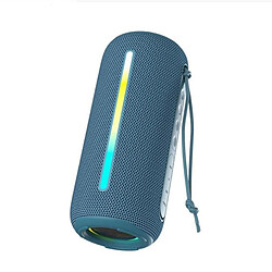 Yonis Enceinte Bluetooth Waterproof 10W RGB Extérieur Autonomie 4-6H IPX6 Enceinte Bluetooth Waterproof Puissante Autonomie 4-6h Portée 10m IPX6 Bleu YONIS