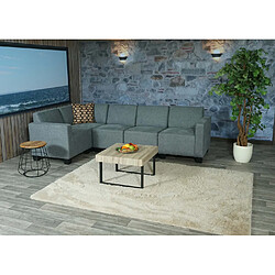 Mendler Modular Sofa-System Ensemble de canapés Lyon 5, tissu/textile ~ gris