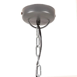 Avis vidaXL Lampe suspendue industrielle 32 cm Gris E27