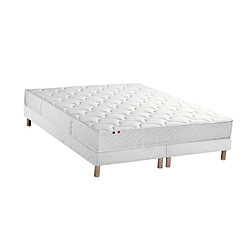 Idliterie Ensemble Matelas Ressorts 5 Zones ETOILE + Sommier - Made in France Ensemble Matelas Ressorts 5 Zones ETOILE + Sommier - Made in France Dimensions - 2x80 x 200 cm, Sommier - Blanc