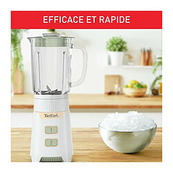 Avis Moulinex TEFAL Mini blender, Puissance 400 W, Bol verre 0.7 L, lames Powelix amovibles, Compact, Mixeur haute performance, Minimix BL165