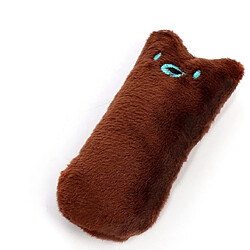 Wewoo 2 PCS Dents De Catnip Jouets Drôle Interactive Chat En Peluche Jouet Pour Animaux De Compagnie Chaton Jouet À Mâcher Griffes Pouce Morsure Chat Menthe pour Chats (Café)