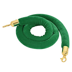 Barrière Corde Vert 118,1 pouces Signe de barrière de ceinture rétractable