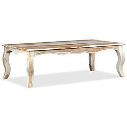 Acheter vidaXL Table basse Bois massif 110x60x35 cm