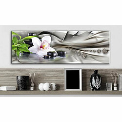 Paris Prix Tableau Zen Composition : Bamboo, Orchid & Stones 45 x 135 cm