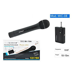 Tradex SANS FIL PORTATIF 2.4GHZ KARAOKE MIC-08 MAXTECH Microphone Sans Fil Portatif 2.4ghz Karaoke Mic-08 Maxtech