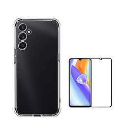 Superprotect Housse anti-choc kit de couverture + film en verre trempé à couvercle complet 5D Phonecare pour Samsung Galaxy A15 - Transparent