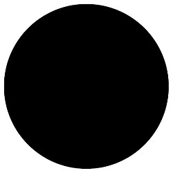 Alterego Plateau de table 'RINGO' rond Ø 60cm noir