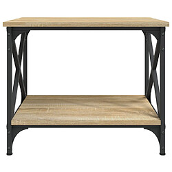 Avis vidaXL Table d'appoint Chêne sonoma 55x38x45 cm Bois d'ingénierie